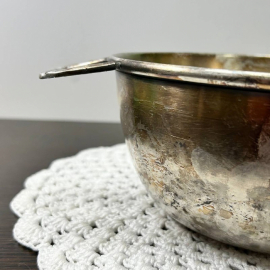 Кастрюля с ручками из нейзильбера (мнц) с серебрением. з-д Кольчугино, маркировка. Картинка 4